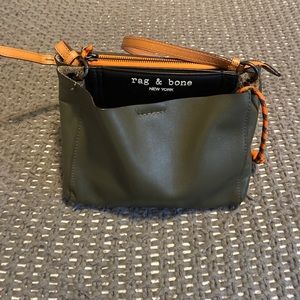 Rag and Bone passenger crossbody bag. Shade Olive.